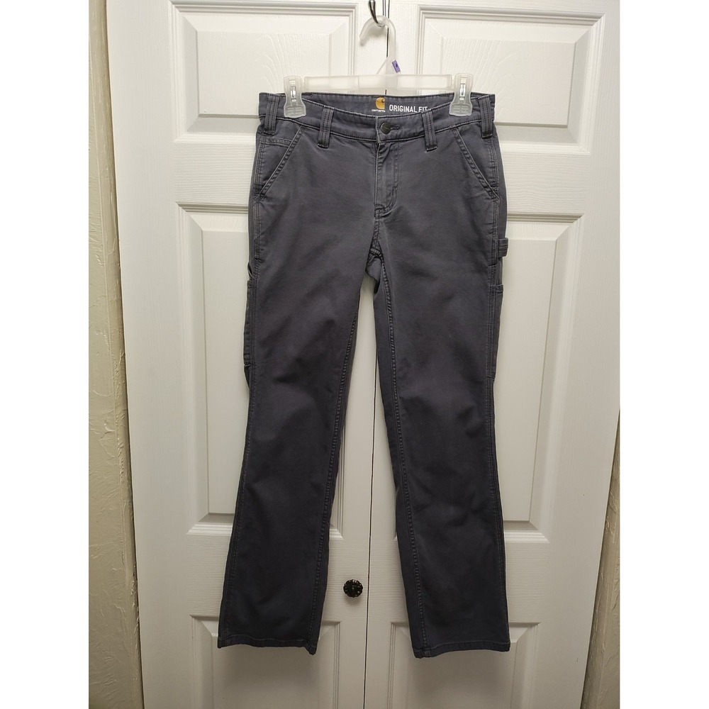 Carhartt Original Fit 8 Pocket Cargo Grey Denim Jean 28/28.5